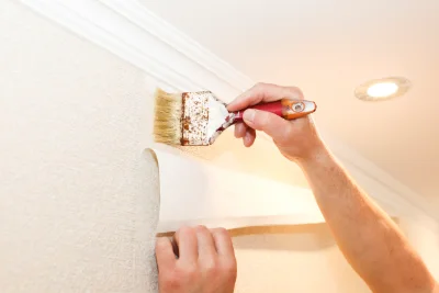 Pose de papier peint à Meures — revêtements muraux et toiles de verre
